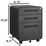 ZUN 3 Drawer Mobile File Cabinet Under Desk Office,Simple Style Versatile Storage Cabinet for W1247P145907