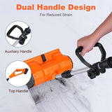 500W Cordless Snow Shovel - 11in Wide 6.3in Deep, 26ft Snow Throwing, 45&deg Rotatable Guide Plates, 40429603