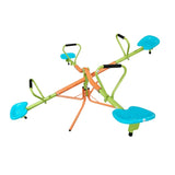 XSS004 outdoor playground four seats seesaw kids 360 degree rotating sturdy plastic seat seesaw W171194409