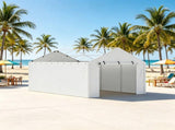 10 x 20 ft Carport Replacement Side Wall, Heavy-Duty Waterproof & UV-Protected Garage Tent Tarp with 83924701