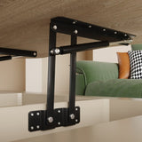 Lift Top Coffee Table for Living Room 42" - Fluted Panel Hidden Storage, Silent Hydraulic Lift, W1445P317475