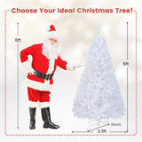6 Feet White Christmas Tree 95485216