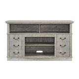 ZUN Traditional TV Media Stand Farmhouse Rustic Entertainment Console for TV Up to 65" with Open and 82400491