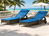 Lounge Chair Set of 2 with Table 12439945