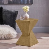 GEOMETRIC MGO SIDE TABLE,LIGHT NATURE COLOR N770P262073N