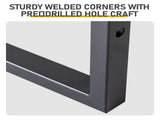 52"x18" Black Awning, Iron Frame, Corrugated Steel Tile Coating 04235187