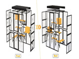 Cat Catio Outdoor Cat Enclosure for Multiple Indoor Outdoor Cats, Large Wooden Walk-in Cat House W3166P475540