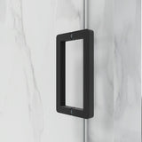 56-60"W76"H Frameless Shower Door,6mm SGCC Tempered GlassProtective,Matte Black,Stainless Steel T3736P347126