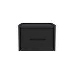 ZUN Boa Floating Nightstand , End Table, Side Table Wall-Mounted Single Drawer Design with Handle- Black B200137816