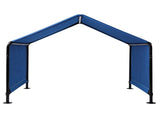 4*4*3.3FT Black Iron Pipe PVC Coated Polyester Waterproof and UV-resistant Blue Pet Tent. 32353754