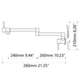 Brass Foldable Kitchen Faucet Rotatable Tap Only for Cold Water ORB 12117503