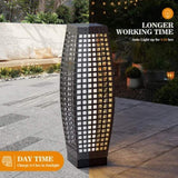 ZUN Solar Powered Outdoor Floor Lamp,Outdoor Solar Lanterns,Waterproof Weather Resistant Patio Light for 35355282