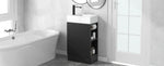 ZUN 18.6" Bathroom Vanity with Sink, Bathroom Vanity Cabinet with Two-tier Shelf, Left or Right N725P212181B