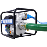 ZUN Semi Trash Pump 3 inch, 209cc 7HP 4 stroke OHV ENGINE, Gas Powered Semi Trash Water Pump 50 ft W465134908