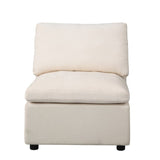 Modern Upholstered Middle Module for Modular Sectional,Sectional Sofa Couch Accent Armless Chair, W1123P201207