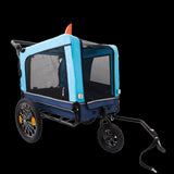 2-in-1 Bike Trailer & Push Cart for Pets - Detachable Bike Hitch & Push Handle Included W1364133910