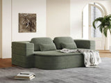 75''2-in-1 Foldable Sofa,Convertible Sleeper Foam Sofa Bed with Multi Functional Blanket, Corduroy W834P317048