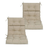 2 Pcs Set High Back Patio Chair Cushions, Tufted Rocking Chair Cushions, Adirondack Cushions for W419P287336