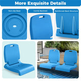 Outdoor swimming pool chairs with folding function-Blue 43681794