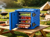 82QT Insulated Cooler with Wheels Blue 38929317