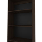 FM FURNITURE Dam Bookcase with Open Storage and 5 Shelves, Stained Walnut B128P301394