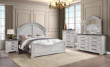 Transitional Style 3-Drawer Night stand Made with Wood in Antique White B009P155296
