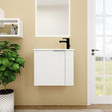Bathroom Vanity with Sink 22 Inch for Small Bathroom,Floating Bathroom Vanity with Soft Close W99984104