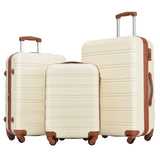 3 Piece Luggage Set Hardside Spinner Suitcase with TSA Lock 20" 24" 28" Available PP191030AAK