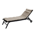 ZUN 2PCS Set Outdoor Lounge Chair Cushion Replacement Patio Funiture Seat Cushion Chaise Lounge W2911P211855