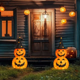 2pcs 3ft Halloween Collapsible Pumpkin Decorations 150 LED Lights 96752830