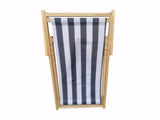 populus wood sling blue Stripe Broad blue Stripe folding chaise lounge 92102208