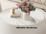 Light Sintered stone Top Cup Shape Leather Coffee modern Sofa Table for Living Room furniture W3081P367595