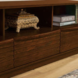 63" Mid-Century Modern TV Stand for TVs up to 75", Thick Sturdy Farmhouse Entertainment Cabinet, W1801P288509