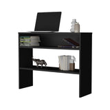 Vail Console table in Melamine with Open Storage, Black B128P237149
