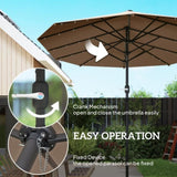 Outdoor beach umbrella/Double-Sided Sun Umbrella 53914318