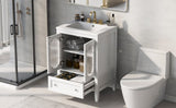24" Bathroom Vanity with Sink, Bathroom Vanity Cabinet with One Drawer and Doors, Adjustable Shelf, N725P170590K