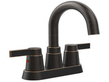 Bathroom Faucet Oil Rubbed Bronze 2-Handle Bathroom Sink Faucet 360 Degree High Arc Swivel Spout 70578718