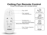 60 in. Farmhouse Walnut Wood Ceiling Fan with Remote Control,without Light W1367141065
