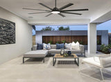 72 Inch Modern Large Design Ceiling Fans With Smart Remote Control 6 Wind Speed DC Motor Black for 92131768