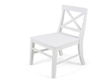 Roshan Farmhouse Acacia Wood Dining Chairs, White 62888.00WHI