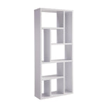 ZUN Contemporary Bookcase with Nine Shelves - White B107131405