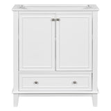 ZUN 30" Bathroom Vanity without Sink, Base Only, Multi-functional Bathroom Cabinet with Doors and WF306250AAK