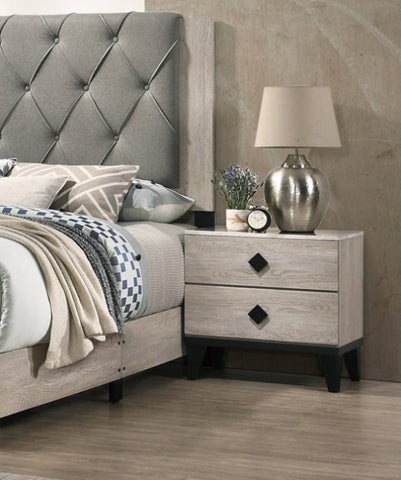 ZUN Bedroom Furniture Contemporary Look Cream Color Nightstand Drawers Bed Side Table plywood HSESF00F5456