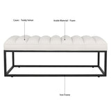 Metal Base Upholstered Bench for Bedroom for Entryway W68049948