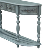 U_STYLE 52''Modern and Contemporary Curved Console Table Sofa Table Entryway Table for Hallway N711P186862C