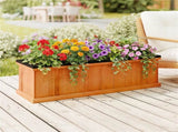 Detachable Bottom Garden Bed, Protective Coating Pine Planter for Herbs, Flowers & Vegetables 40" x 08880794