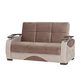 PrimeNest Yalise Collection Upholstered Convertible Loveseat with Storage B030P305113
