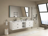 96" Wall Hung Bathroom Vanity Cabinet Fits Double Sinks, Cabinet Only W2287P265094
