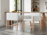 24'' Seat Height Upholstered Counter Stools with Arms for Kitchen Island/Dining Room, Set of 2 N780P354193N
