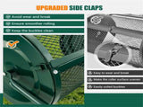 24-Inch Metal Mesh Compost with 2.7 Cu.ft Large Capacity, Heavy-Duty Rustproof Lawn 78341975